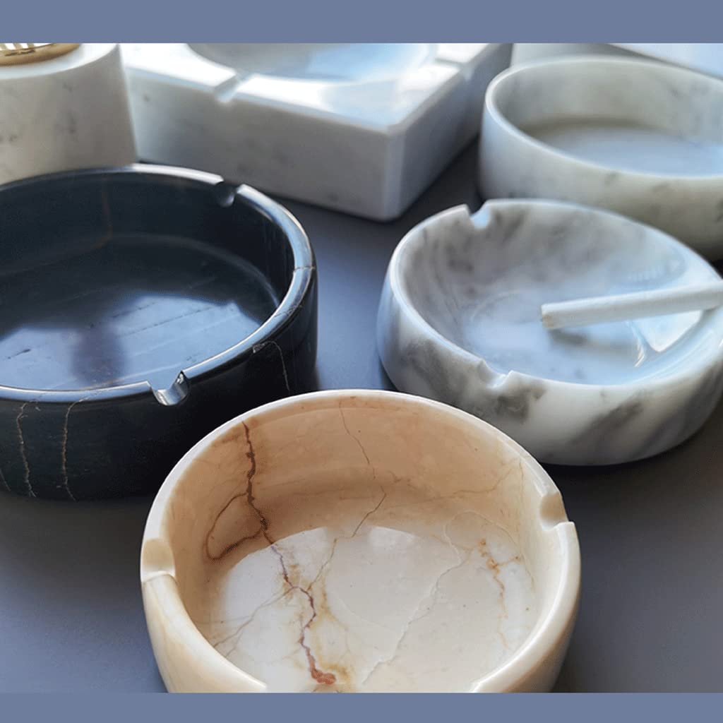 Amazon.co.jp: エレガント 大理石灰皿アンチフライアッシュシガー灰皿